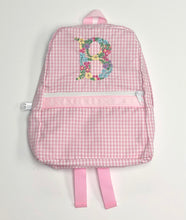 Load image into Gallery viewer, Pink Gingham Small Backpack
