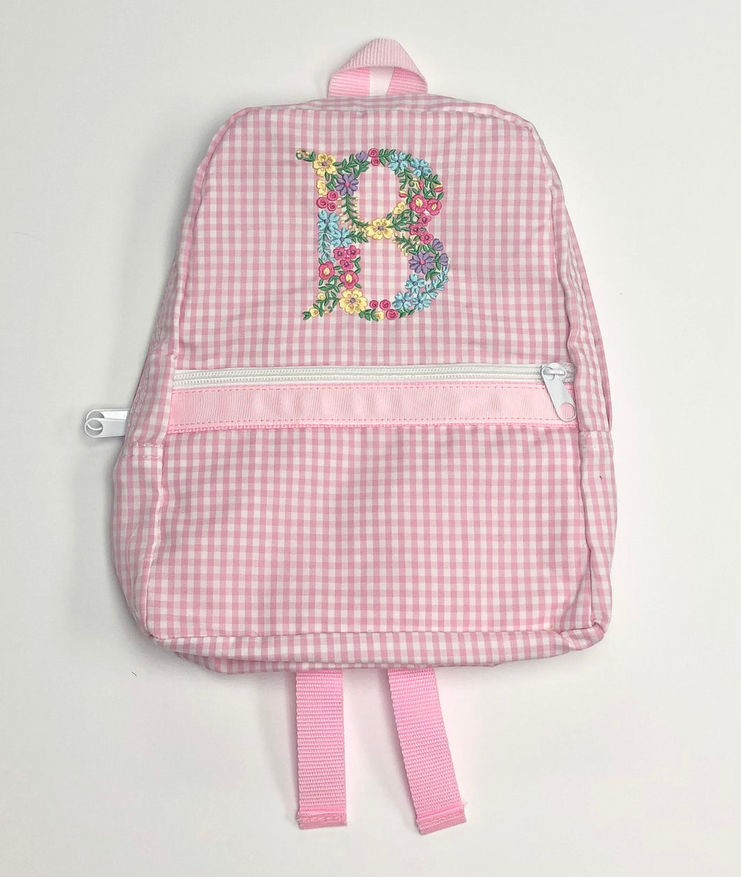 Pink Gingham Small Backpack