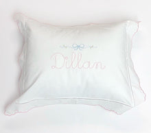 Load image into Gallery viewer, Baby Rosepointe Scallop and Hemstitched Pillow Case