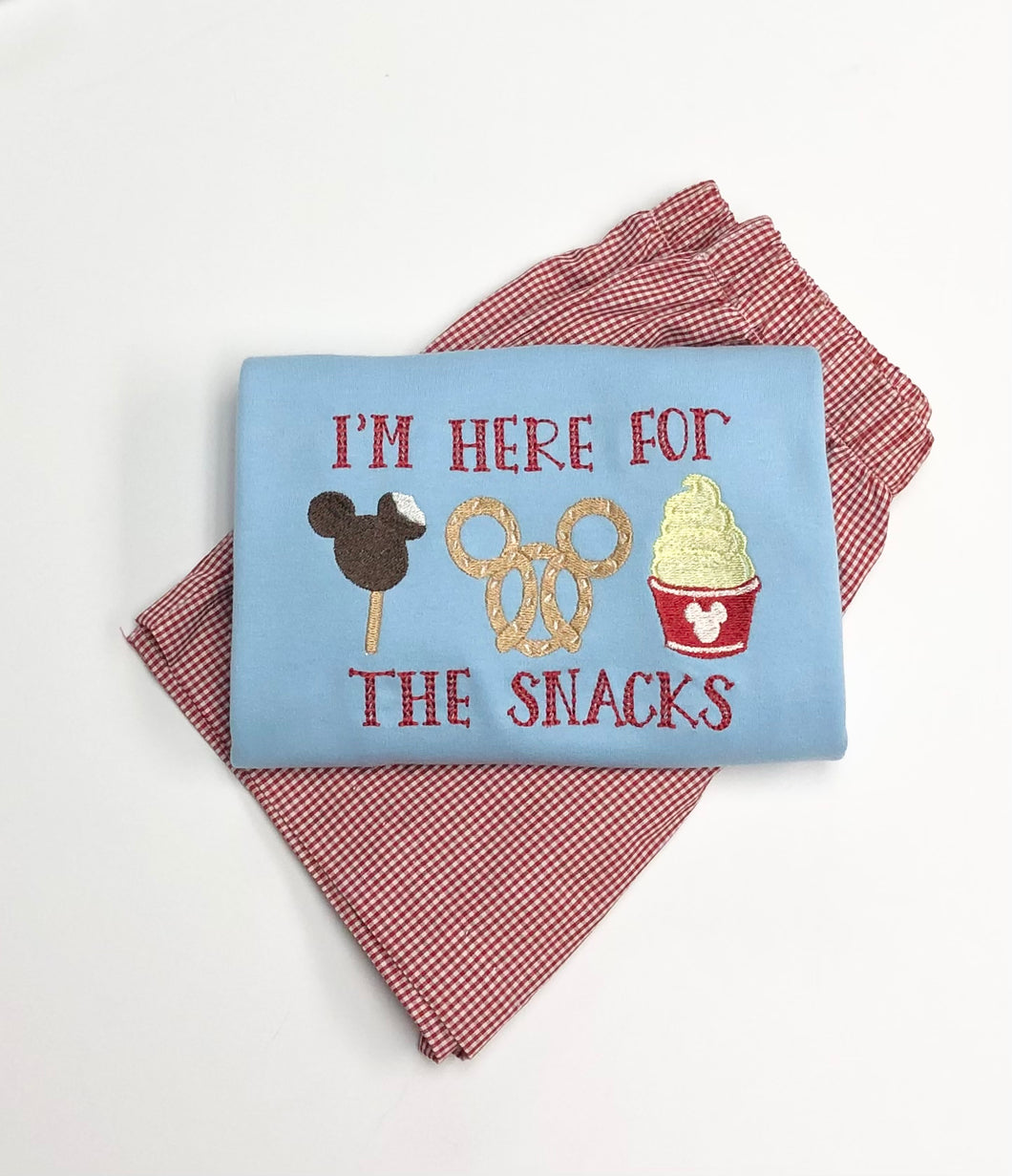 I'm Here for the Snacks Disney Tee