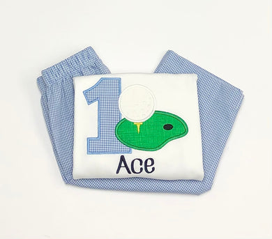 Golf Applique Birthday Tee