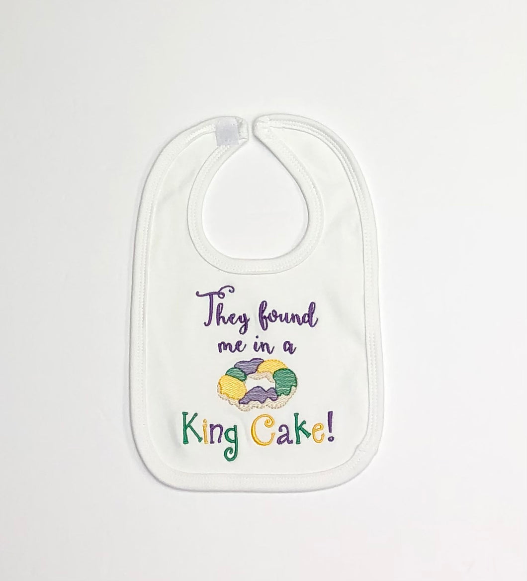 They Found Me in a King Cake Bib