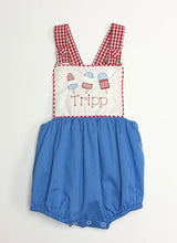Load image into Gallery viewer, Boys Red, White, &amp; Blue Rhett Sun Bubble