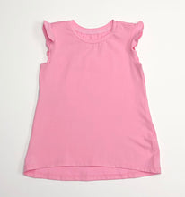 Load image into Gallery viewer, Girls Pink Ruffle Tee