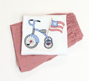 Patriotic Tricycle Short Sleeve Tee