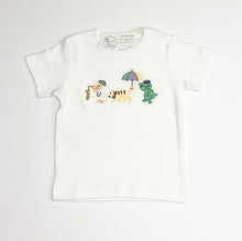 Load image into Gallery viewer, Boys Mardi Gras Animal Parade Trio Tee