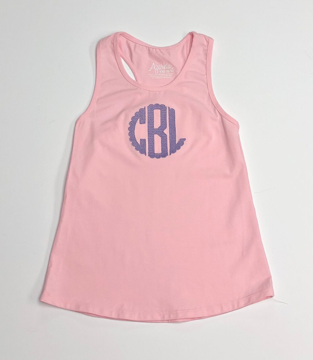 Light Pink Racer Back Tank Top