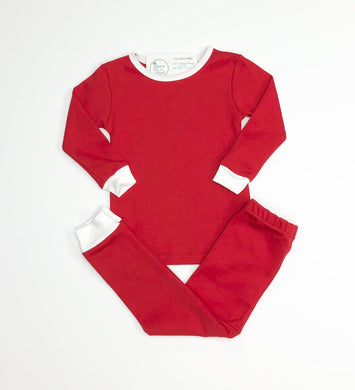 Red Pima Pajama Set