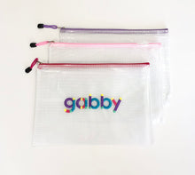 Load image into Gallery viewer, Clear Mesh Zipper Bag