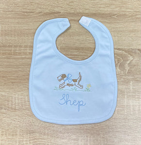 Light Blue Cotton Bib