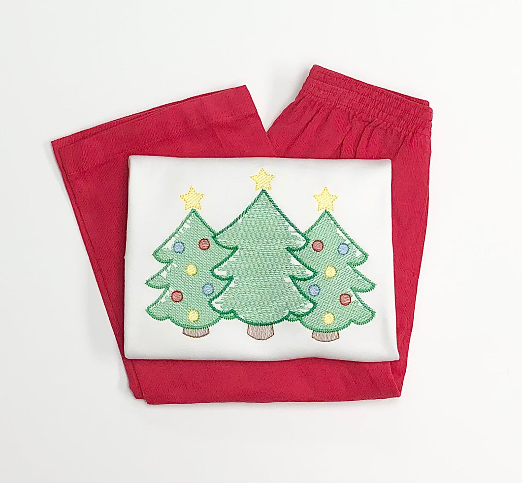 Christmas Tree Trio Tee