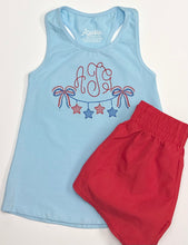 Load image into Gallery viewer, Light Blue Racer Back Tank Top
