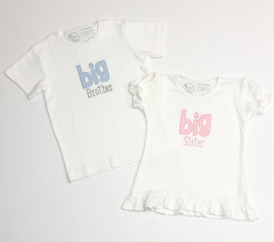 Big Brother and Big Sister Applique Tee