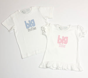 Big Brother and Big Sister Applique Tee
