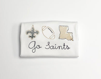 White Go Saints Trio Tee