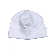 Load image into Gallery viewer, White Pima Beanie with White Trim