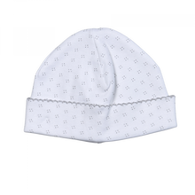 Load image into Gallery viewer, Grey Dots Pima Beanie