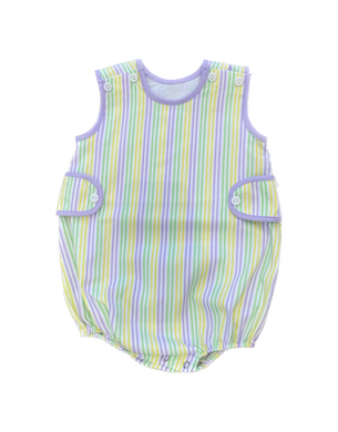 Boys Mardi Gras Stripe Bubble