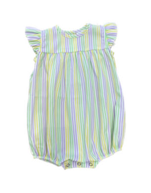 Girls Mardi Gras Stripe Bubble