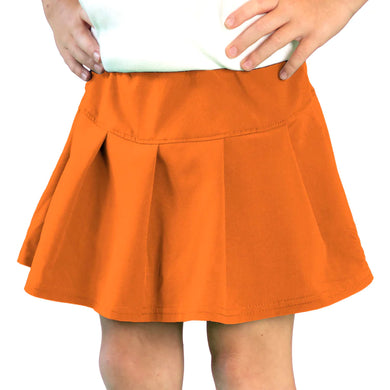 Girls Orange Tennis Skort