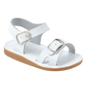 White Leather Parker Sandals